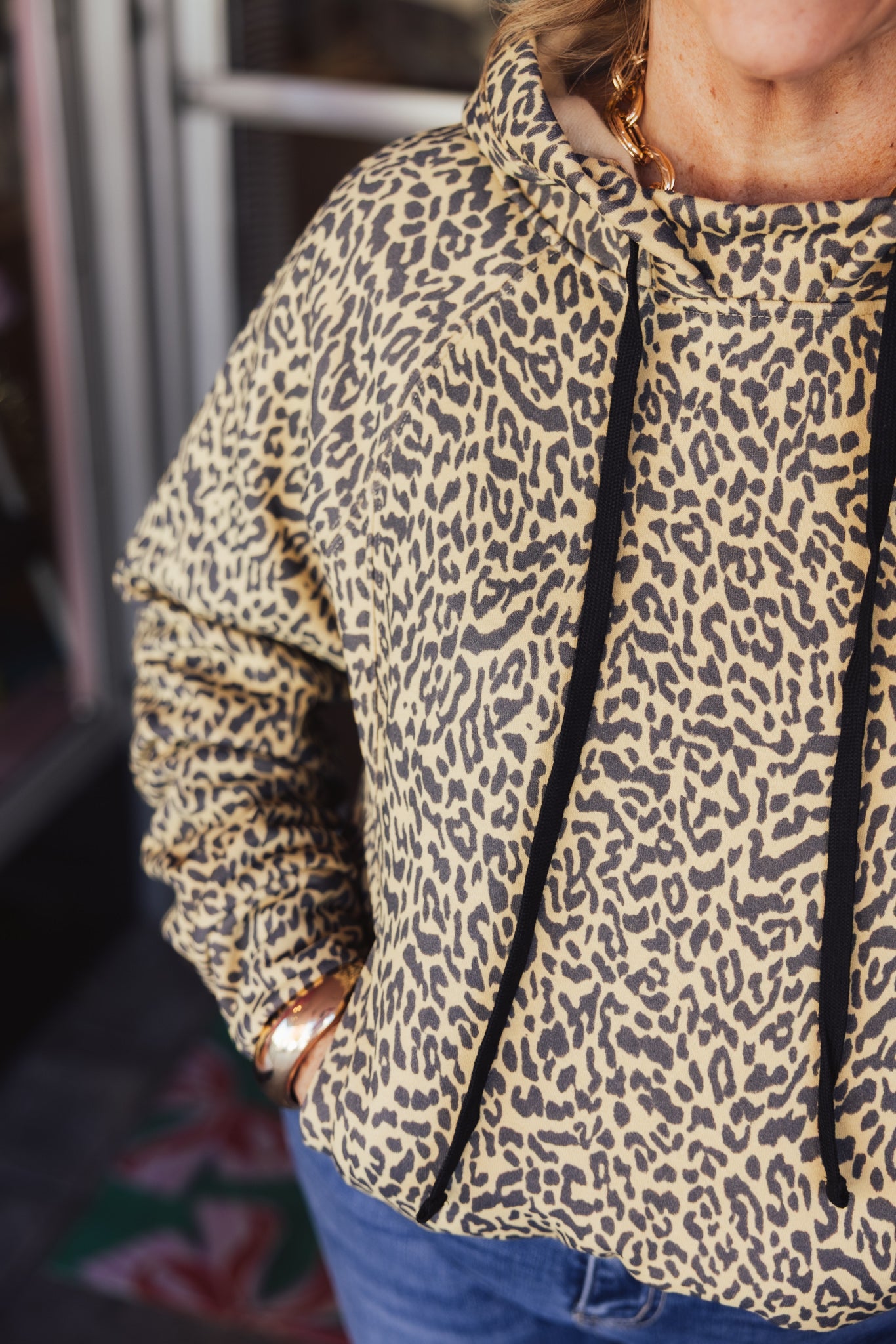 Leopard French Terry Hoodie